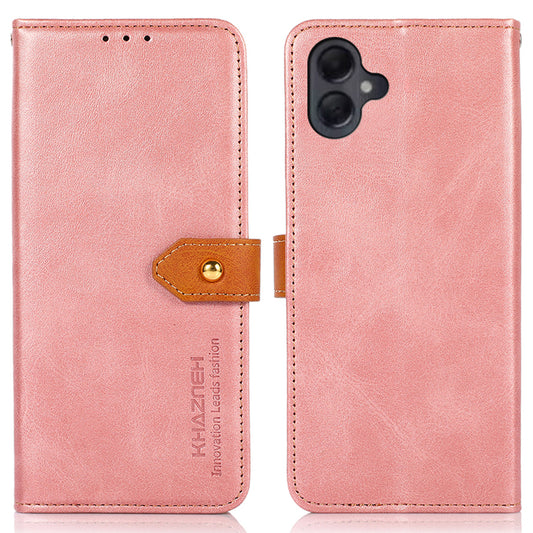 KHAZNEH For Samsung Galaxy A06 Wallet Phone Case Stand Leather Flip Cover - Rose Gold