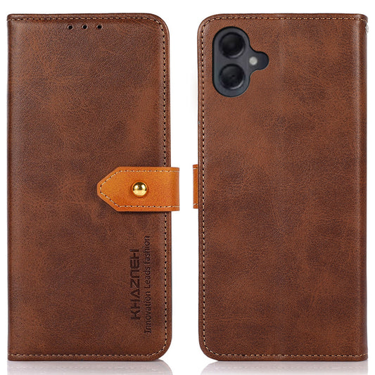 KHAZNEH For Samsung Galaxy A06 Wallet Phone Case Stand Leather Flip Cover - Brown