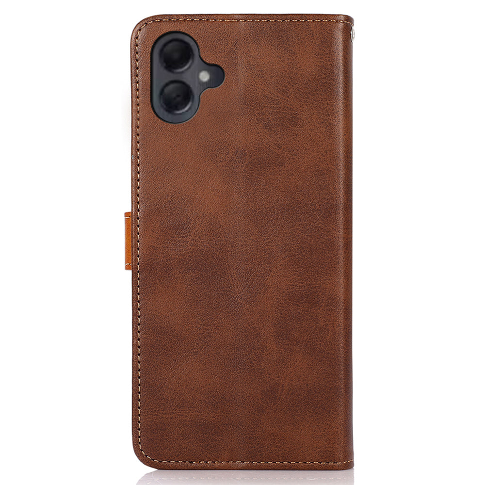KHAZNEH For Samsung Galaxy A06 Wallet Phone Case Stand Leather Flip Cover - Brown