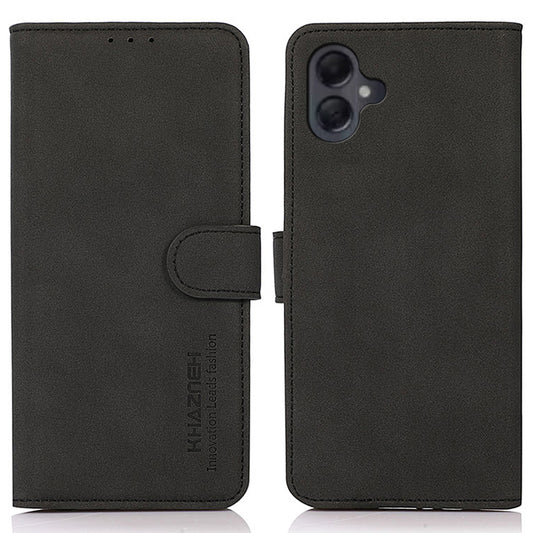 KHAZNEH For Samsung Galaxy A06 Stand Case PU Leather Wallet Phone Cover - Black