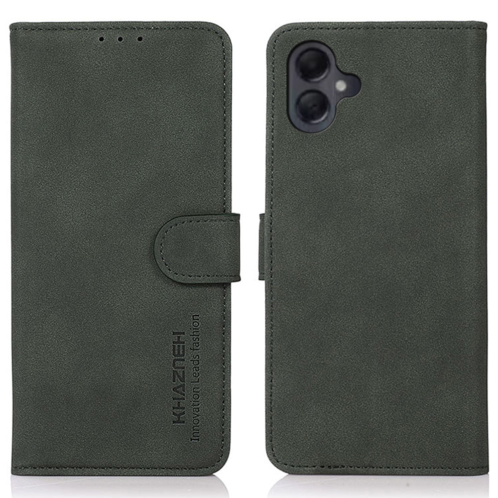 KHAZNEH For Samsung Galaxy A06 Stand Case PU Leather Wallet Phone Cover - Green