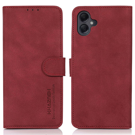KHAZNEH For Samsung Galaxy A06 Stand Case PU Leather Wallet Phone Cover - Red