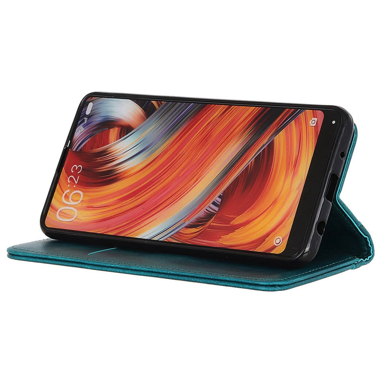 For Samsung Galaxy A16 5G / A16 4G Stand Case Split Leather Litchi Texture Wallet Phone Cover - Green