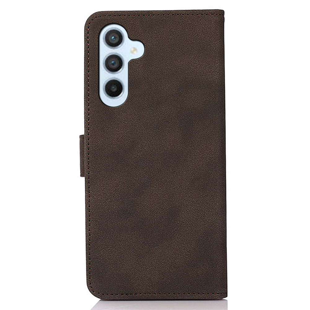KHAZNEH For Samsung Galaxy A16 5G / A16 4G Stand Case PU Leather Wallet Phone Cover - Brown