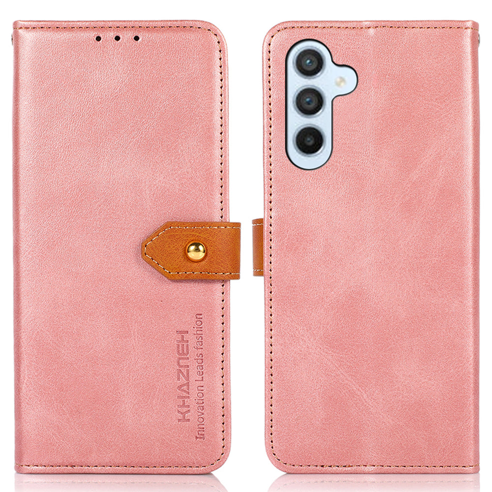 KHAZNEH For Samsung Galaxy A16 5G / A16 4G Wallet Phone Case Stand Leather Flip Cover - Pink