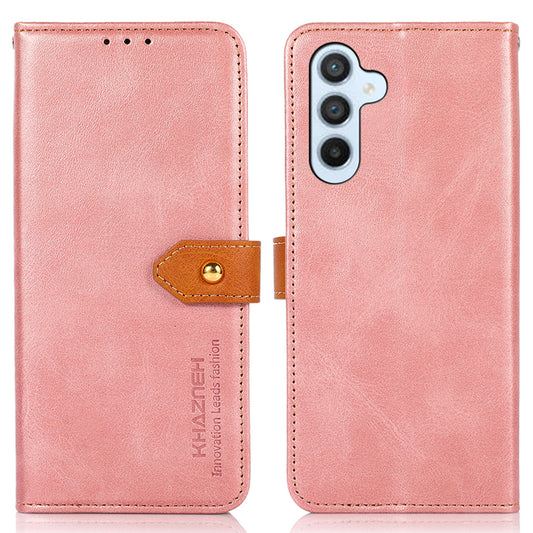 KHAZNEH For Samsung Galaxy A16 5G / A16 4G Wallet Phone Case Stand Leather Flip Cover - Pink