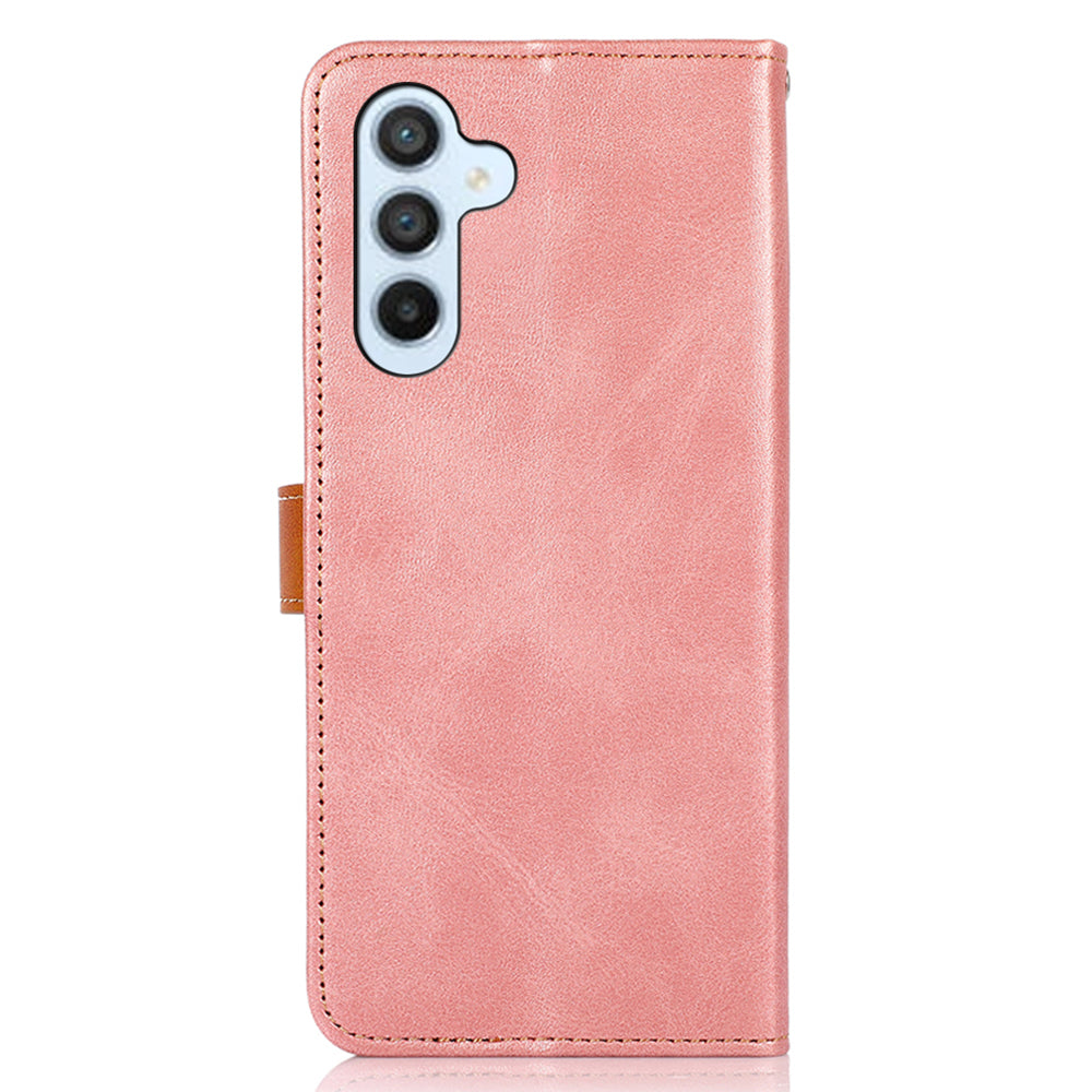 KHAZNEH For Samsung Galaxy A16 5G / A16 4G Wallet Phone Case Stand Leather Flip Cover - Pink