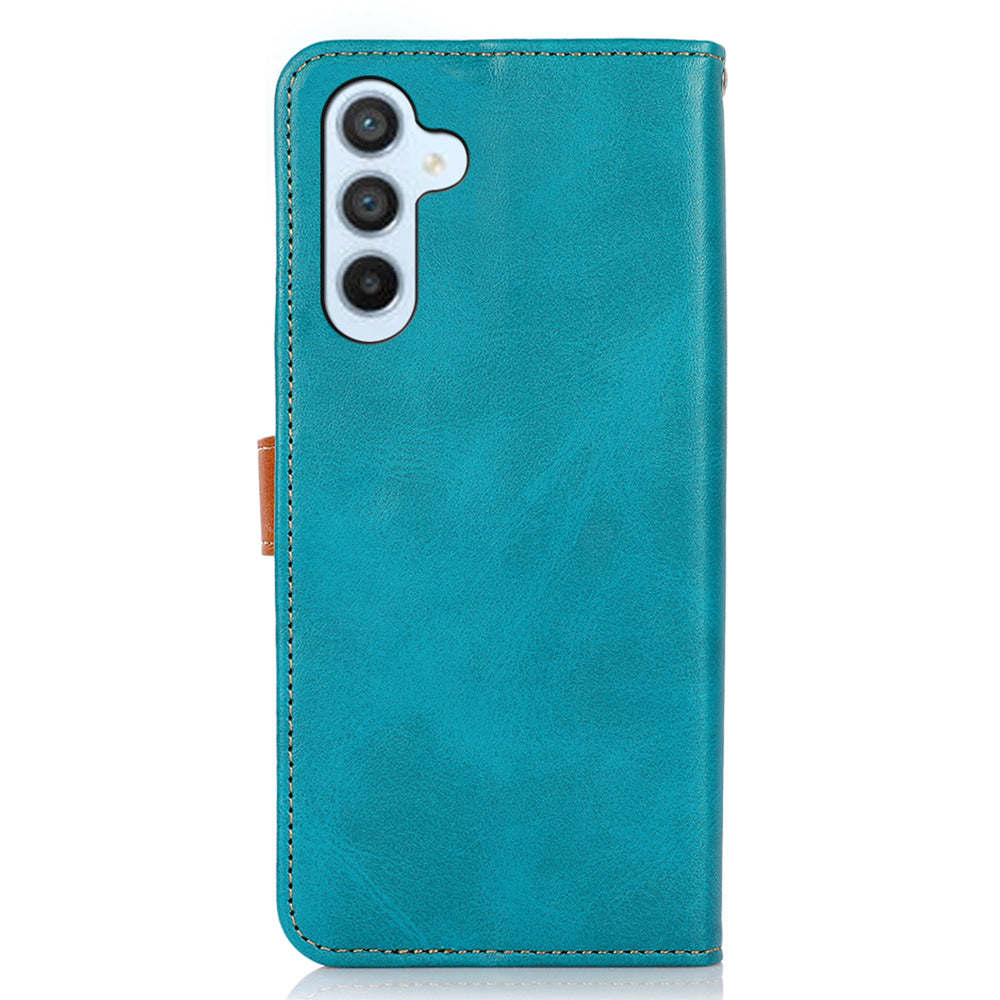 KHAZNEH For Samsung Galaxy A16 5G / A16 4G Wallet Phone Case Stand Leather Flip Cover - Blue