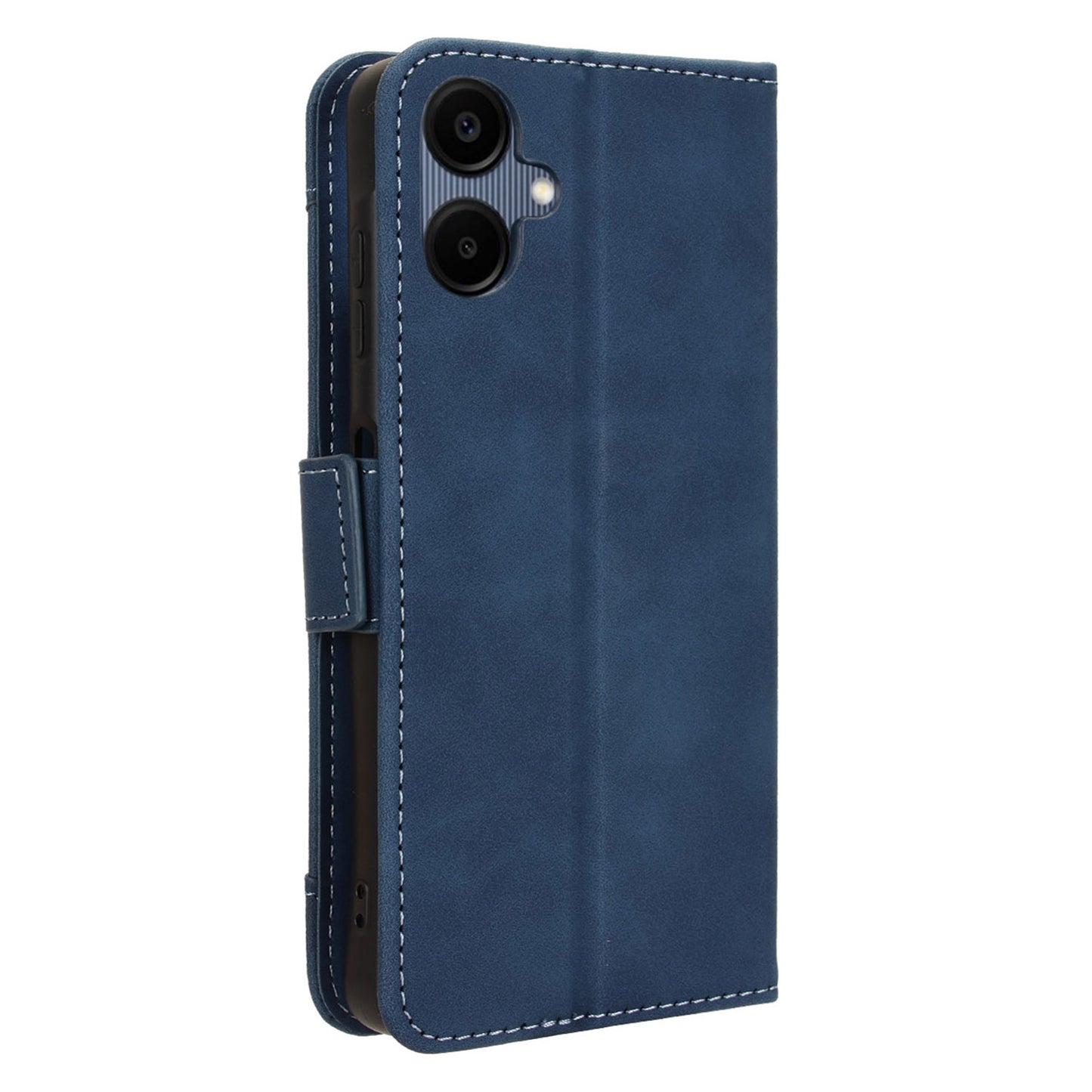 For Samsung Galaxy A06 Leather Case Phone Wallet Cover with Multiple Card Slots - Blue
