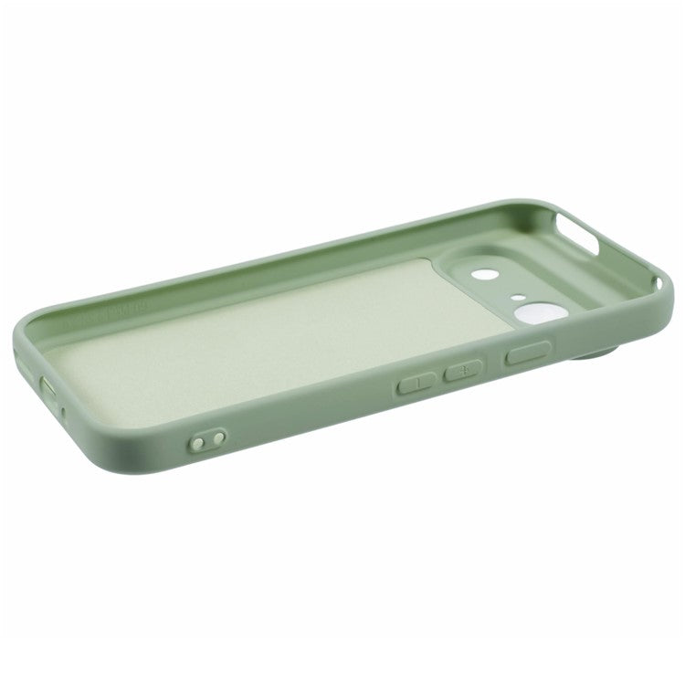For Google Pixel 9 Case TPU Back Soft Anti-Scratch Fiber Lining Phone Cover - Matcha Green