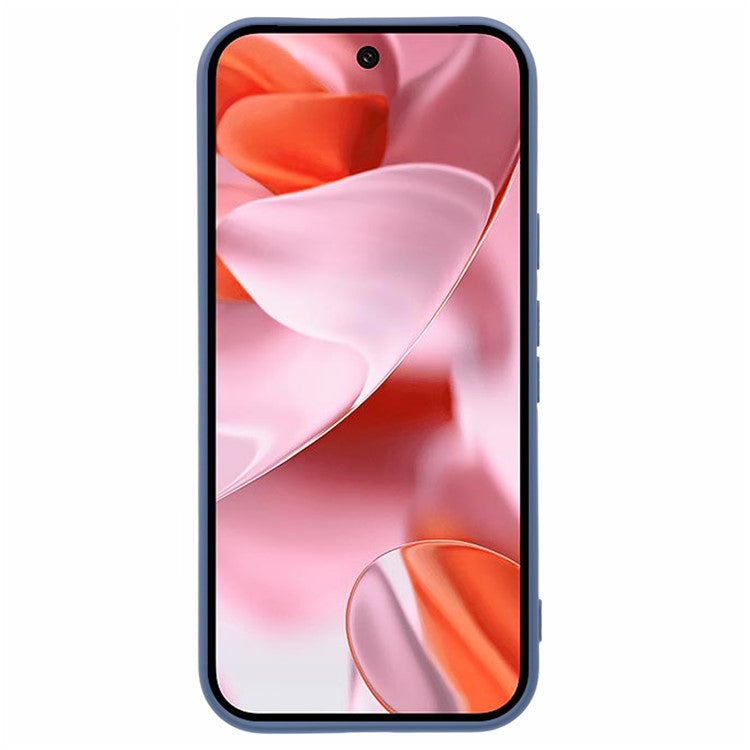 For Google Pixel 9 Case TPU Back Soft Anti-Scratch Fiber Lining Phone Cover - Lavender Grey