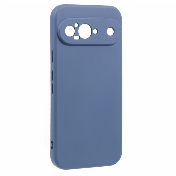 For Google Pixel 9 Case TPU Back Soft Anti-Scratch Fiber Lining Phone Cover - Lavender Grey