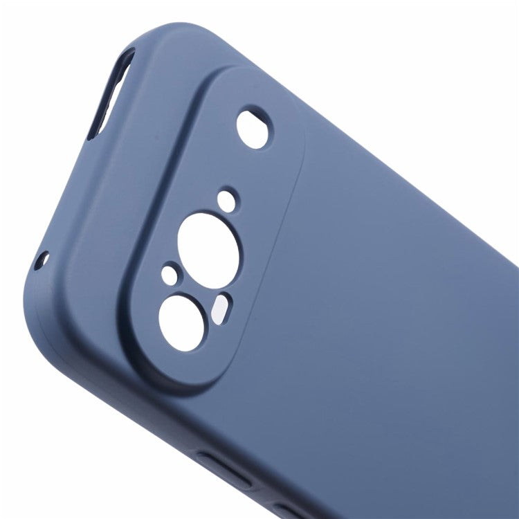 For Google Pixel 9 Case TPU Back Soft Anti-Scratch Fiber Lining Phone Cover - Lavender Grey