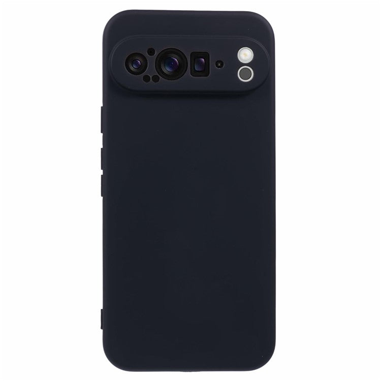For Google Pixel 9 Pro XL Case TPU Back Soft Anti-Scratch Fiber Lining Phone Cover - Black