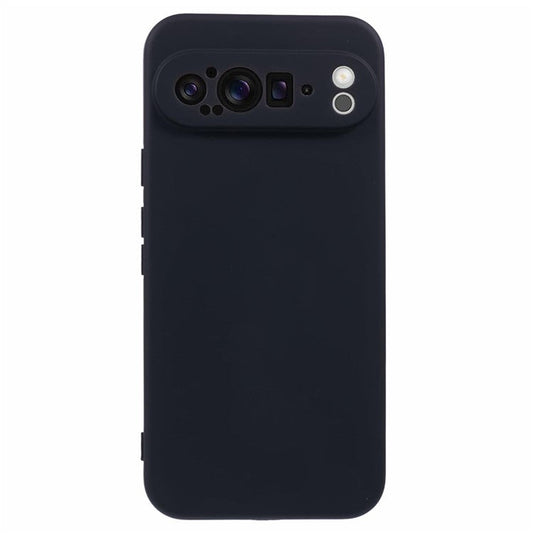 For Google Pixel 9 Pro XL Case TPU Back Soft Anti-Scratch Fiber Lining Phone Cover - Black
