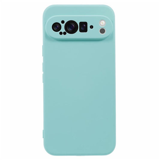 For Google Pixel 9 Pro XL Case TPU Back Soft Anti-Scratch Fiber Lining Phone Cover - Baby Blue