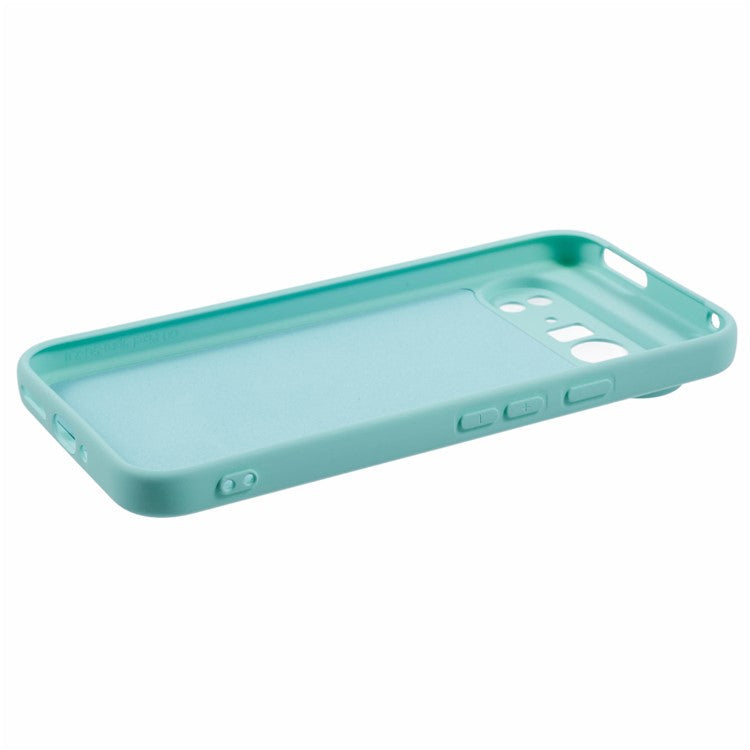 For Google Pixel 9 Pro XL Case TPU Back Soft Anti-Scratch Fiber Lining Phone Cover - Baby Blue