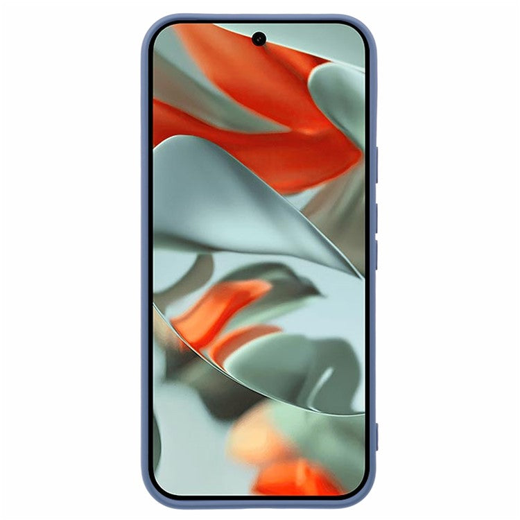 For Google Pixel 9 Pro XL Case TPU Back Soft Anti-Scratch Fiber Lining Phone Cover - Lavender Grey