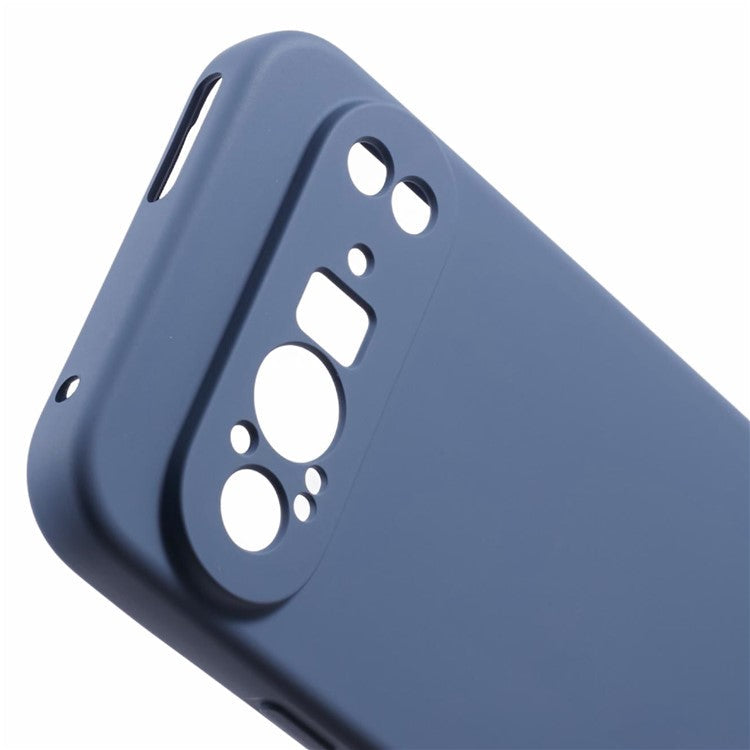 For Google Pixel 9 Pro XL Case TPU Back Soft Anti-Scratch Fiber Lining Phone Cover - Lavender Grey