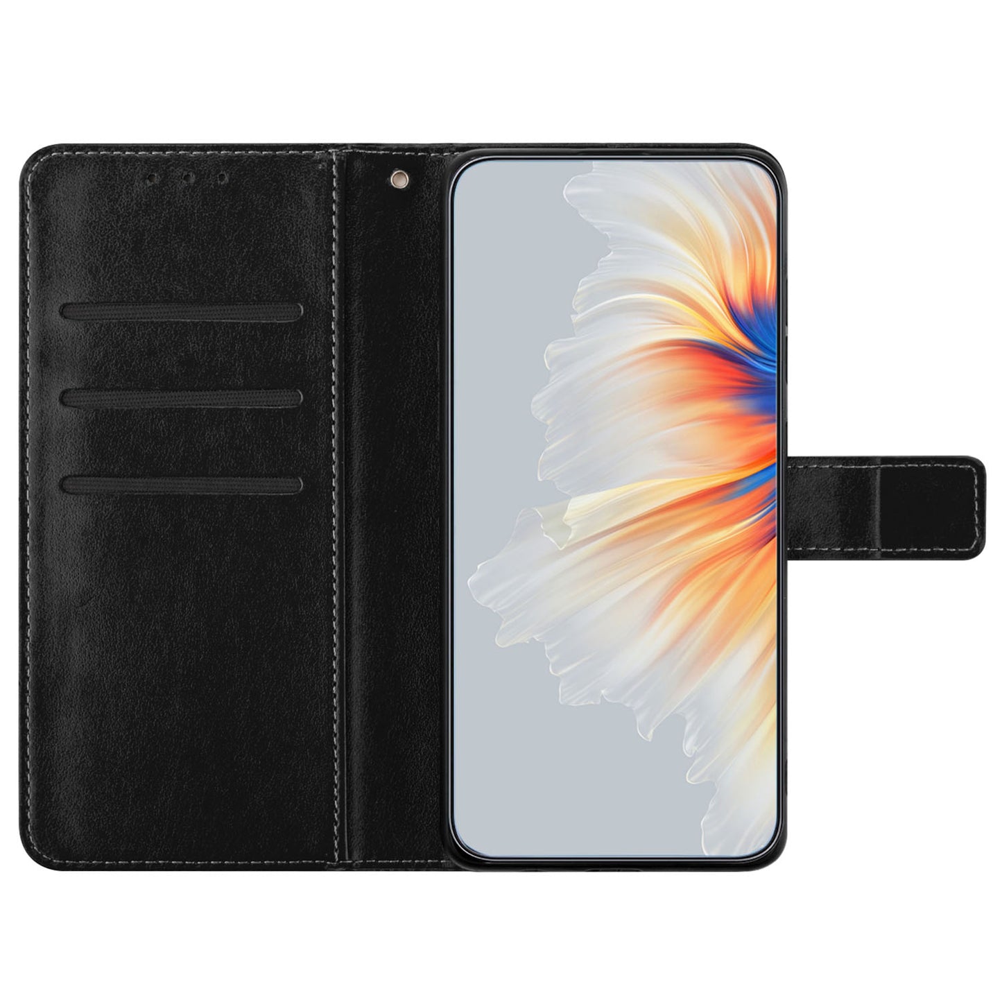 For Samsung Galaxy A16 5G / A16 4G Leather Case with Card Slots Mandala Pattern Phone Cover Stand - Black