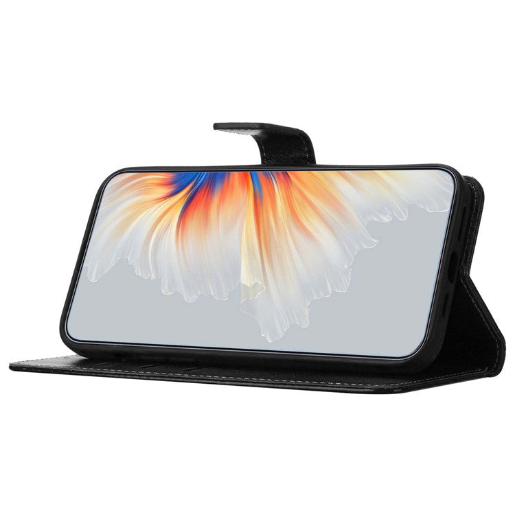 For Google Pixel 9 Pro  /  Pixel 9 Wallet Case Glitter Anti-Scratch Leather Phone Cover Stand - Black