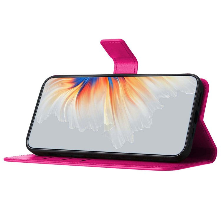 For Google Pixel 9 Pro  /  Pixel 9 Wallet Case Glitter Anti-Scratch Leather Phone Cover Stand - Rose