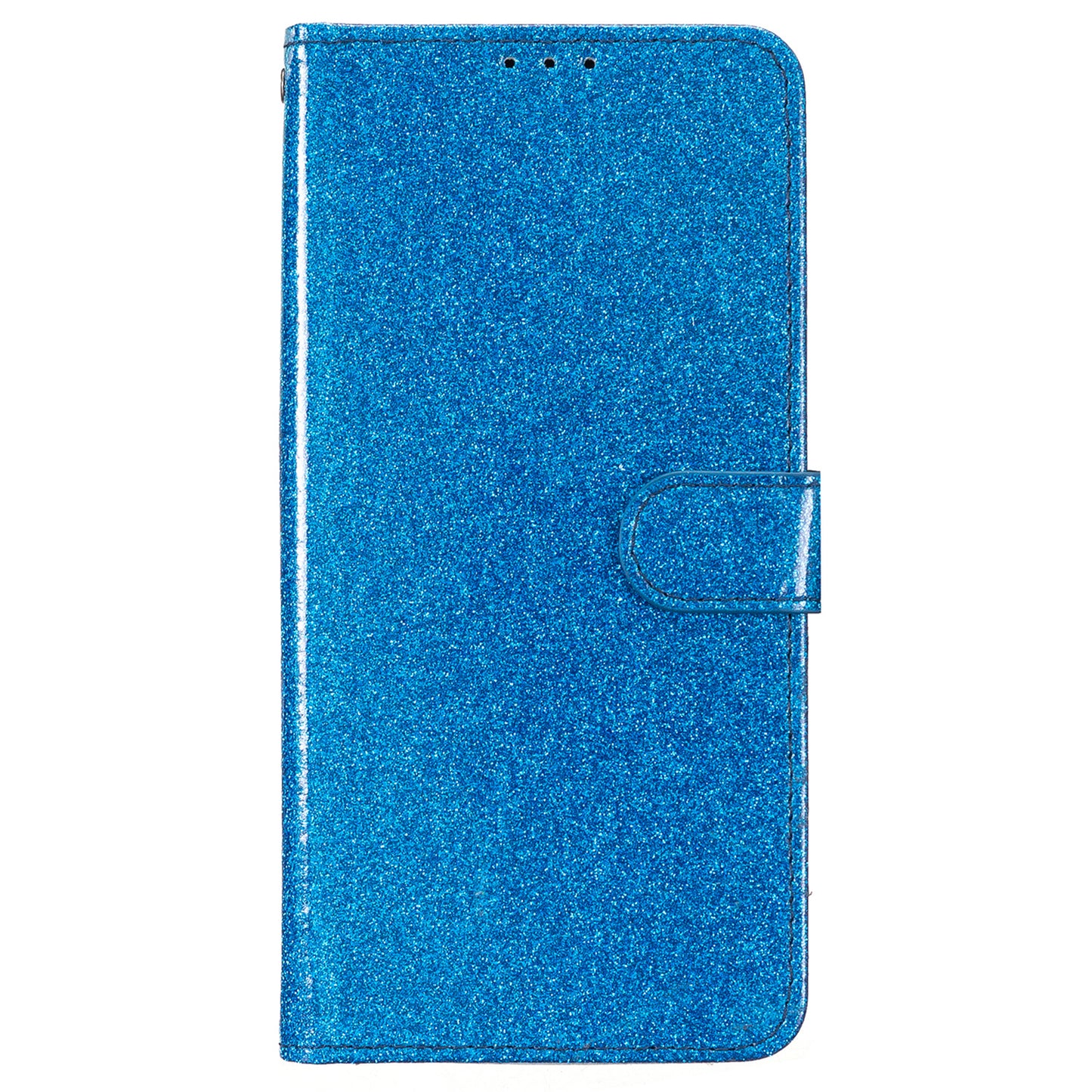 For Samsung Galaxy A16 5G / A16 4G Wallet Case Glitter Anti-Scratch Leather Phone Cover Stand - Blue