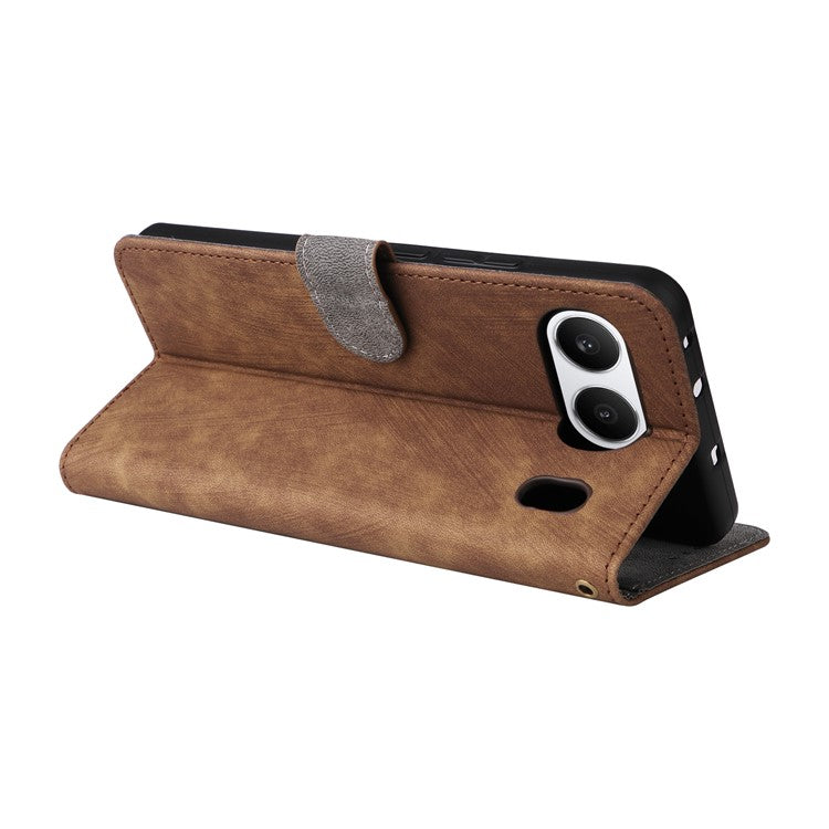 For OnePlus Nord 4 Wallet Case RFID Blocking PU Leather Cover Stand View - Brown