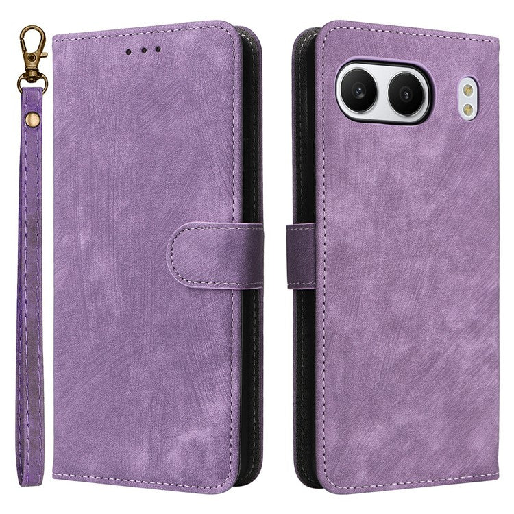 For OnePlus Nord 4 Wallet Case RFID Blocking PU Leather Cover Stand View - Purple