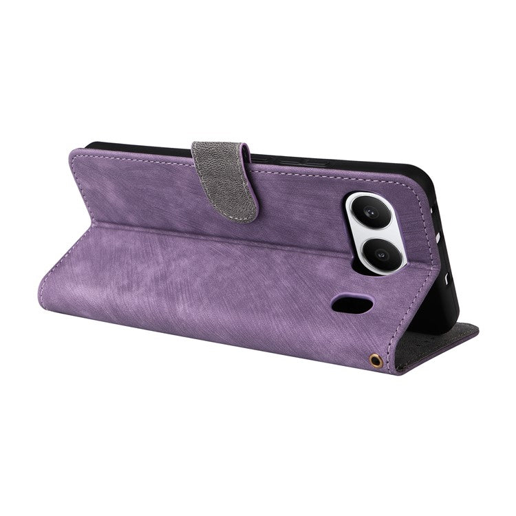 For OnePlus Nord 4 Wallet Case RFID Blocking PU Leather Cover Stand View - Purple