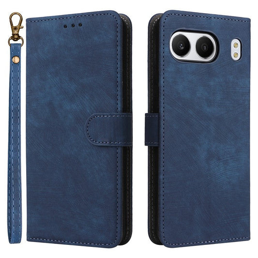 For OnePlus Nord 4 Wallet Case RFID Blocking PU Leather Cover Stand View - Blue
