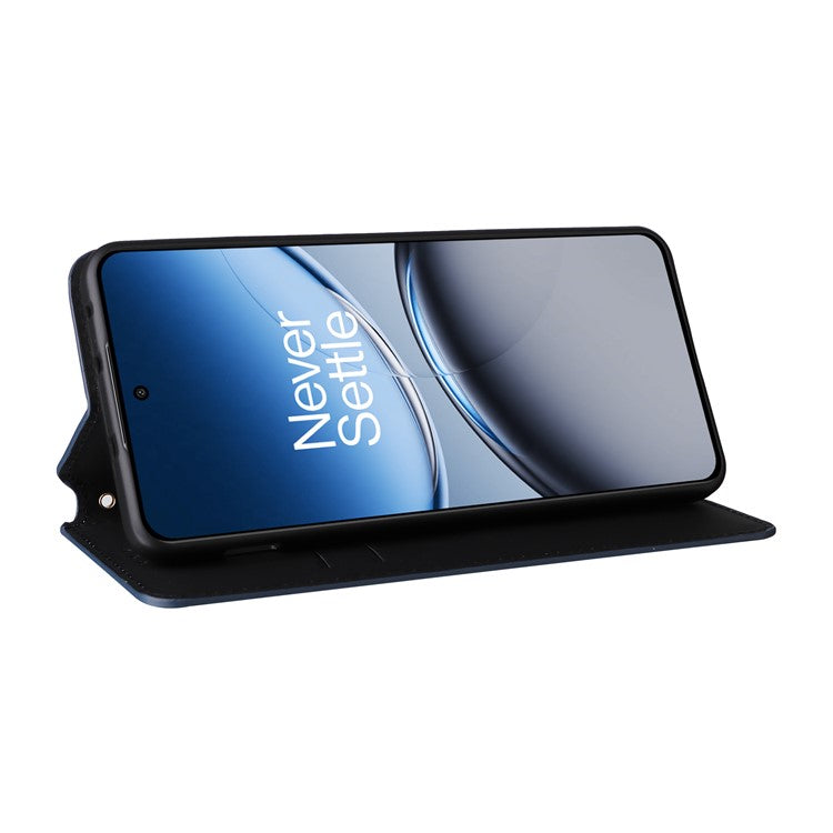 For OnePlus Nord 4 Wallet Case Rhombus Imprinted Leather Phone Cover - Blue