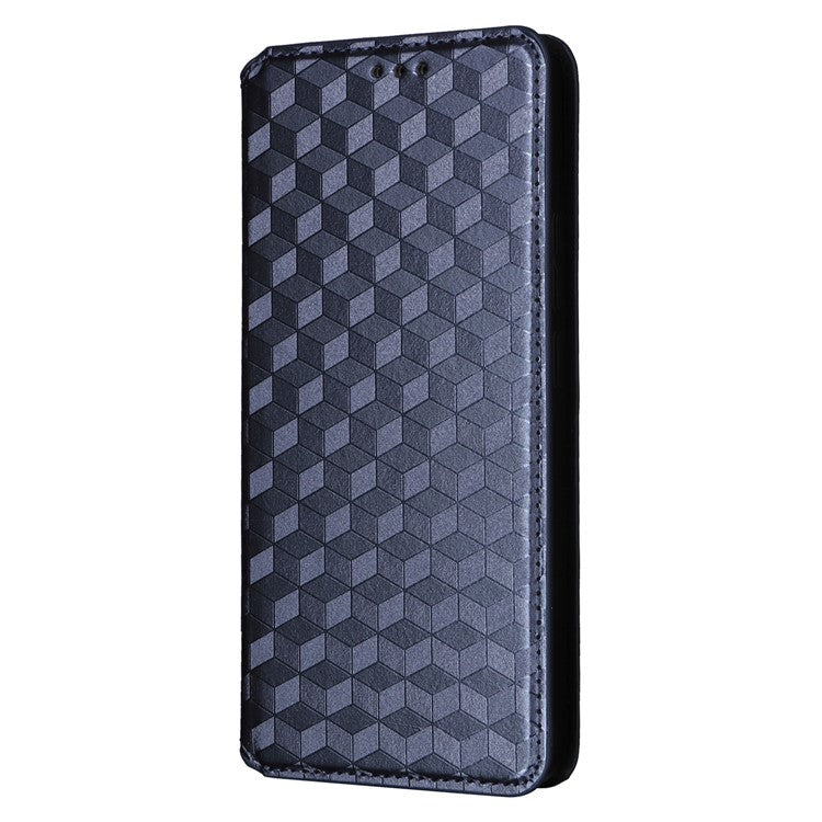 For OnePlus Nord 4 Wallet Case Rhombus Imprinted Leather Phone Cover - Blue