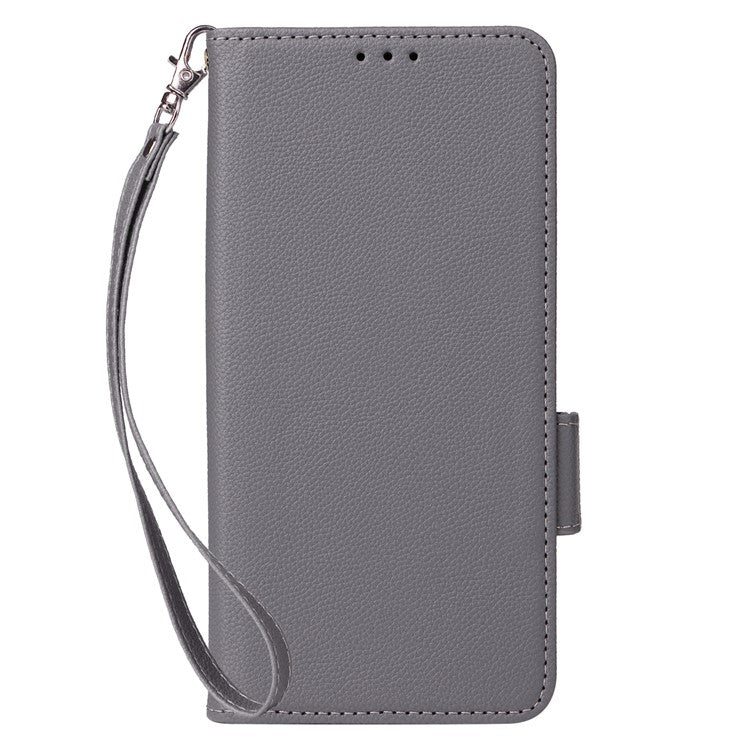 For OnePlus Nord 4 Case Litchi Texture PU Leather Wallet Flip Phone Cover - Grey