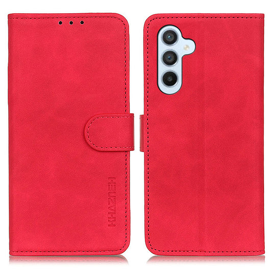 KHAZNEH For Samsung Galaxy A16 5G / A16 4G Case Retro PU Leather Wallet Stand Phone Cover - Red