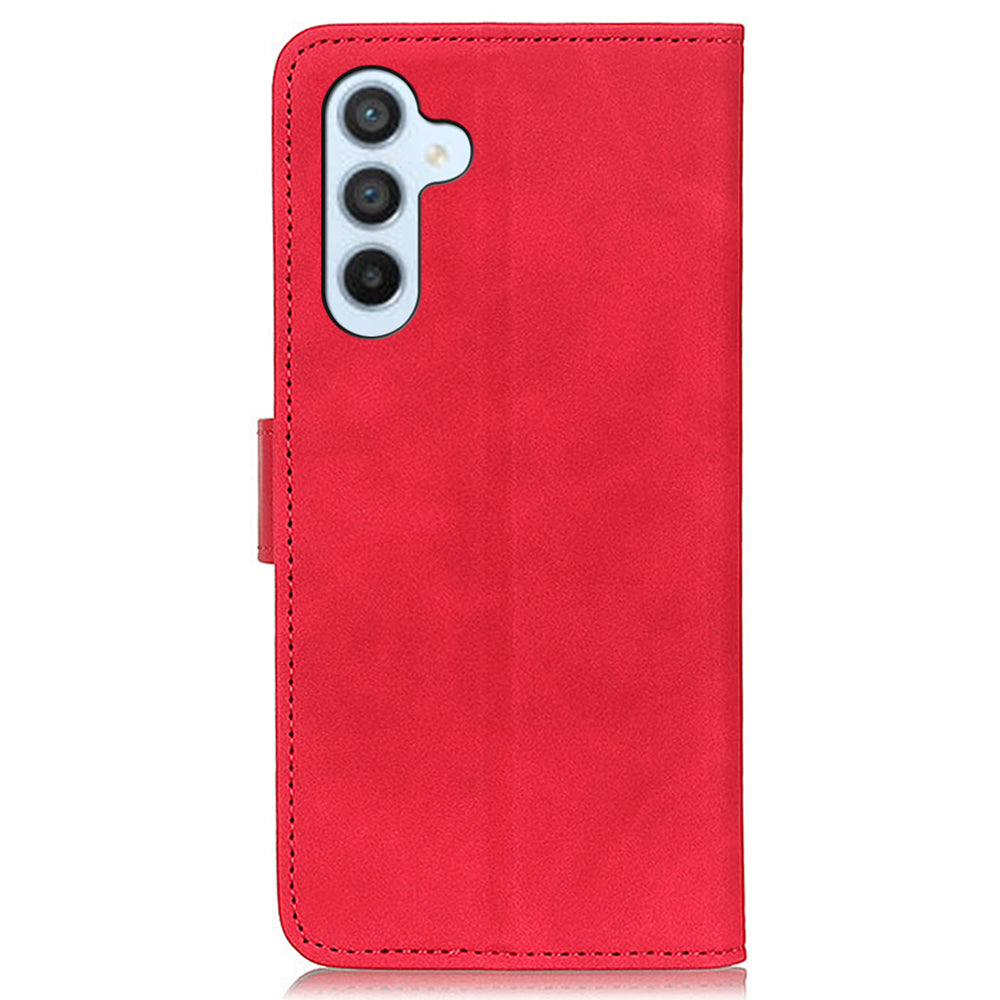 KHAZNEH For Samsung Galaxy A16 5G / A16 4G Case Retro PU Leather Wallet Stand Phone Cover - Red