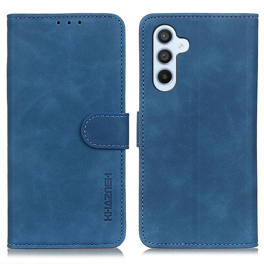 KHAZNEH For Samsung Galaxy A16 5G / A16 4G Case Retro PU Leather Wallet Stand Phone Cover - Blue