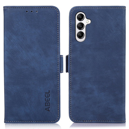 ABEEL For Samsung Galaxy A16 5G / A16 4G Case Retro Leather Phone Cover Wallet Stand View - Blue