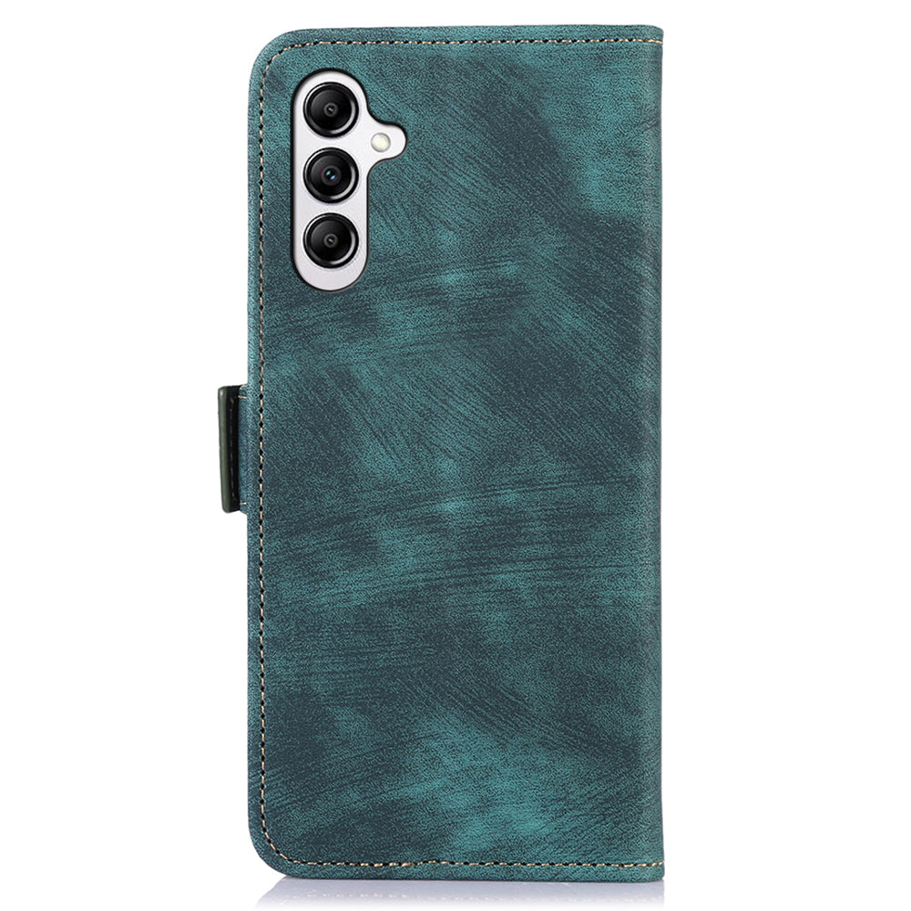 ABEEL For Samsung Galaxy A16 5G / A16 4G Case Retro Leather Phone Cover Wallet Stand View - Green