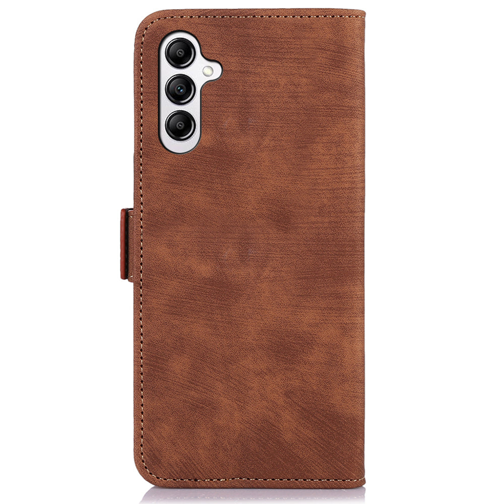 ABEEL For Samsung Galaxy A16 5G / A16 4G Case Retro Leather Phone Cover Wallet Stand View - Brown