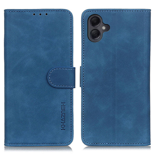 KHAZNEH For Samsung Galaxy A06 Case Retro PU Leather Wallet Stand Phone Cover - Blue