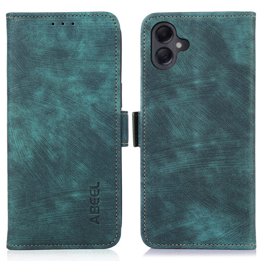 ABEEL For Samsung Galaxy A06 Case Retro Leather Phone Cover Wallet Stand View - Green