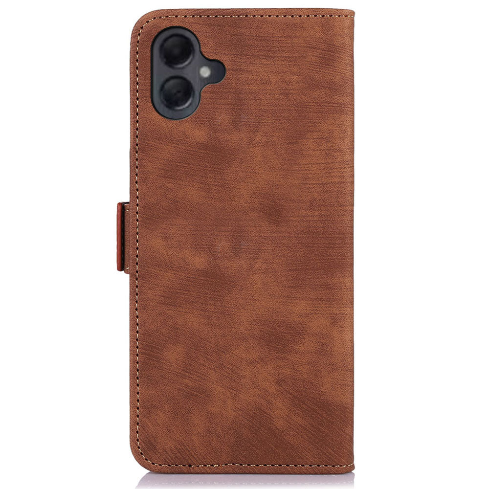 ABEEL For Samsung Galaxy A06 Case Retro Leather Phone Cover Wallet Stand View - Brown