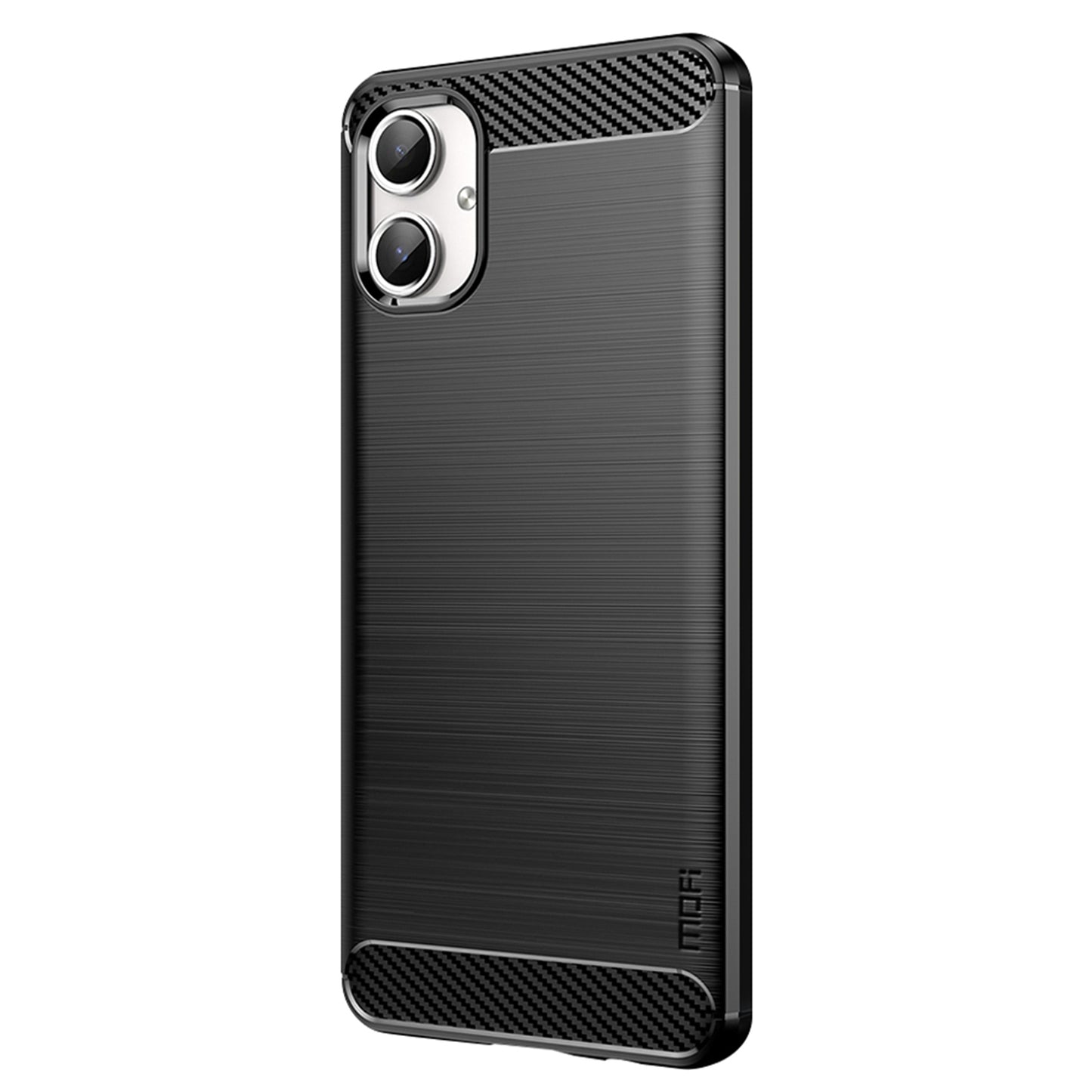 MOFI JK TPU Series-1 For Samsung Galaxy A06 Case Carbon Fiber Texture TPU Soft Phone Cover - Black
