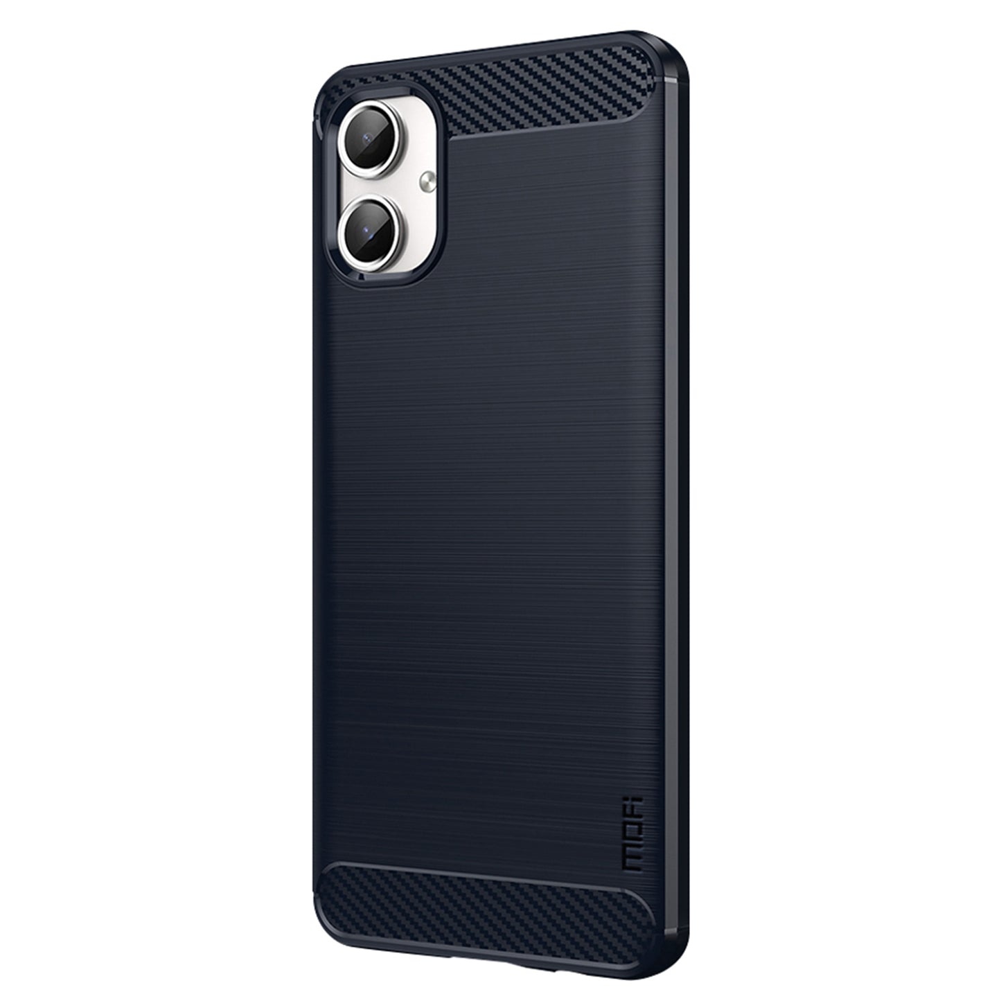 MOFI JK TPU Series-1 For Samsung Galaxy A06 Case Carbon Fiber Texture TPU Soft Phone Cover - Blue