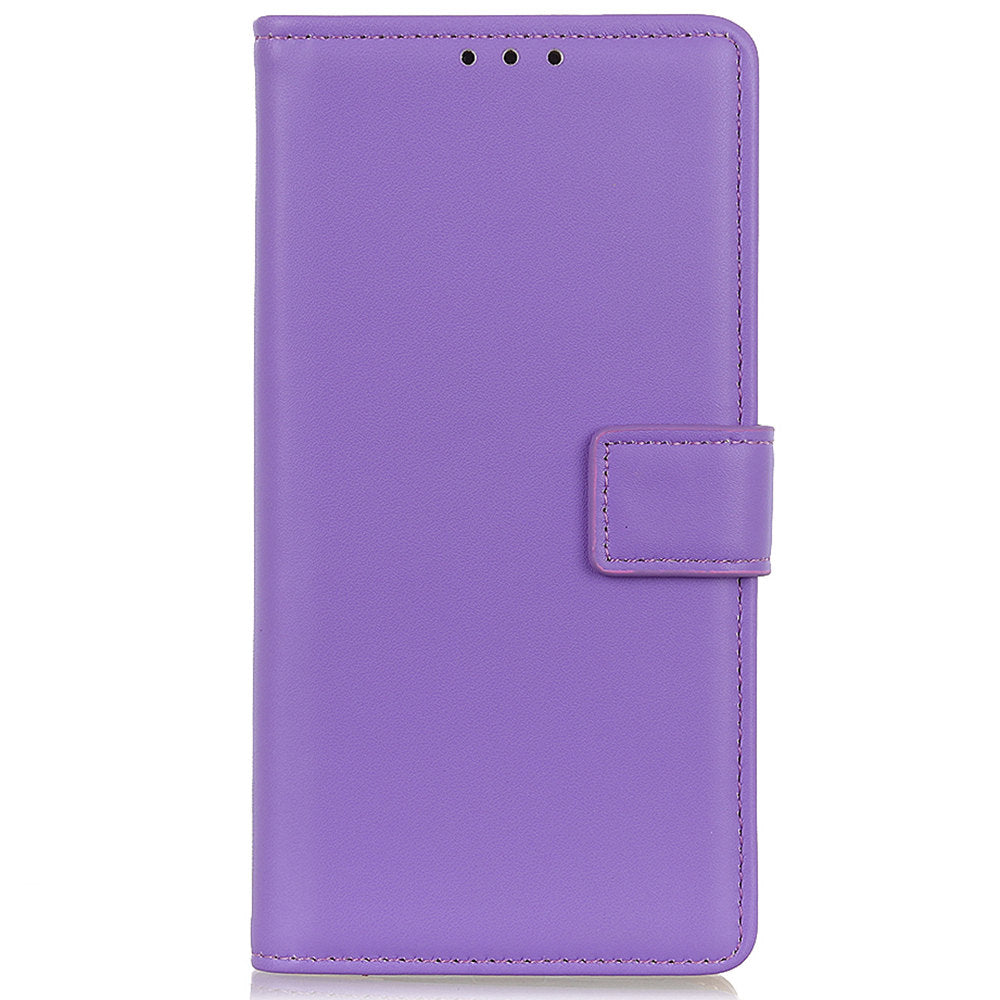 For Samsung Galaxy A16 5G / A16 4G Case Card Slots PU Leather Flip Stand Phone Cover - Purple