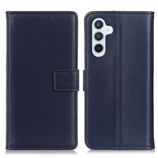For Samsung Galaxy A16 5G / A16 4G Case Card Slots PU Leather Flip Stand Phone Cover - Blue