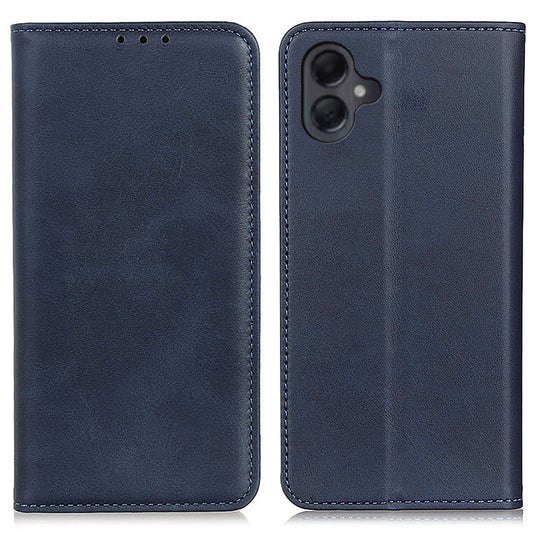 For Samsung Galaxy A06 Case Split Leather Flip Wallet Phone Cover - Blue