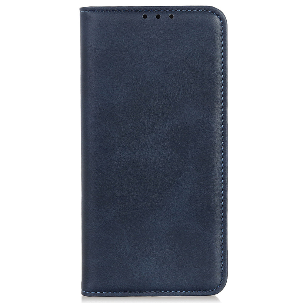 For Samsung Galaxy A06 Case Split Leather Flip Wallet Phone Cover - Blue