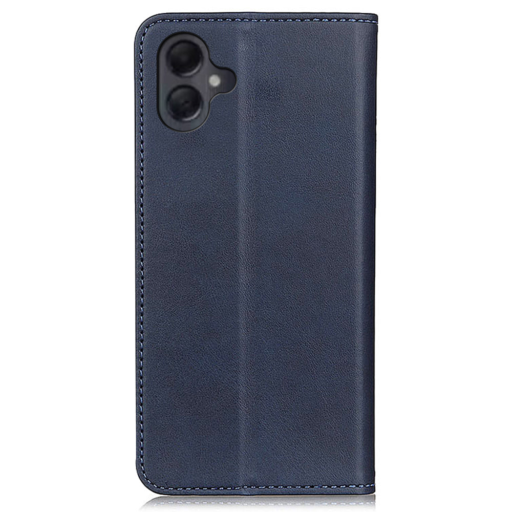For Samsung Galaxy A06 Case Split Leather Flip Wallet Phone Cover - Blue